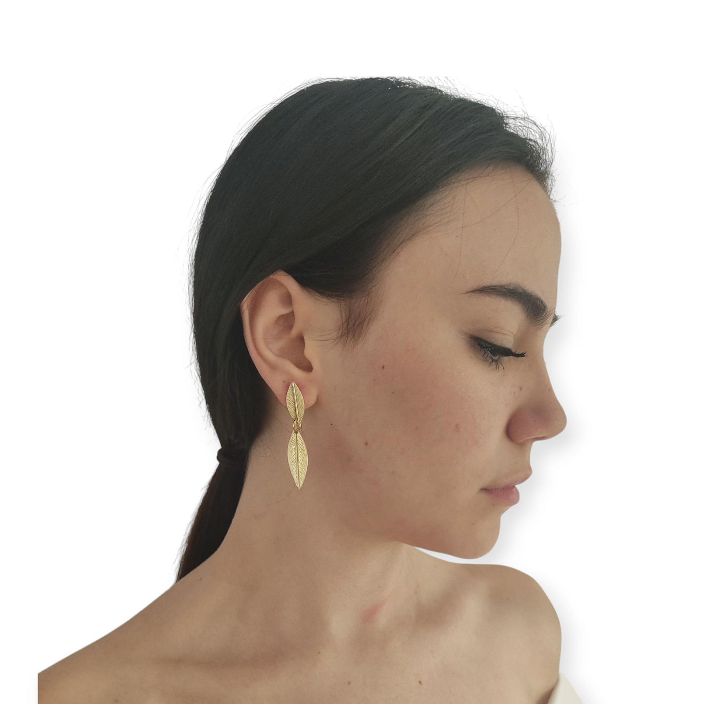 Pendiente Largo Oliva