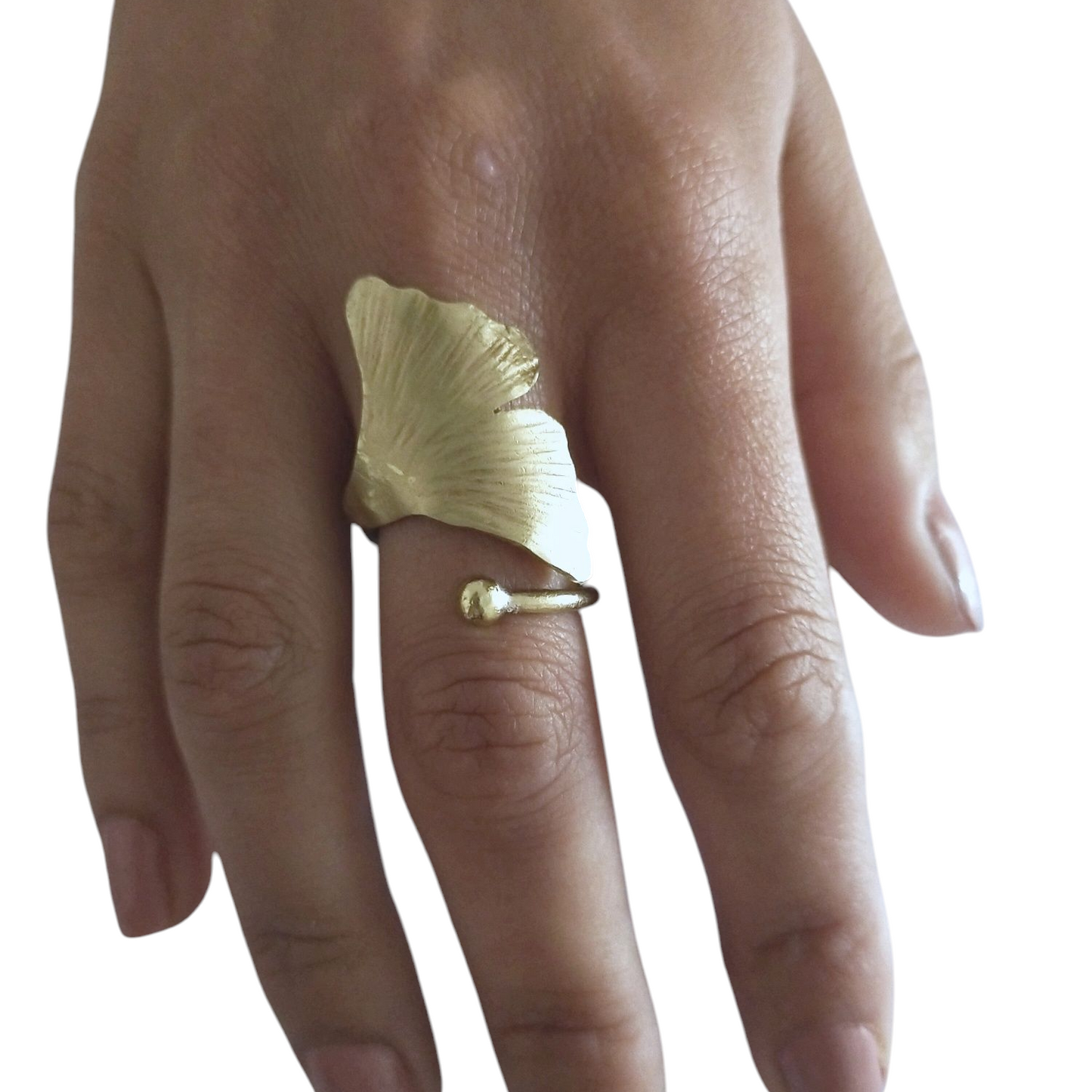 Anillo Ginkgo ajustable