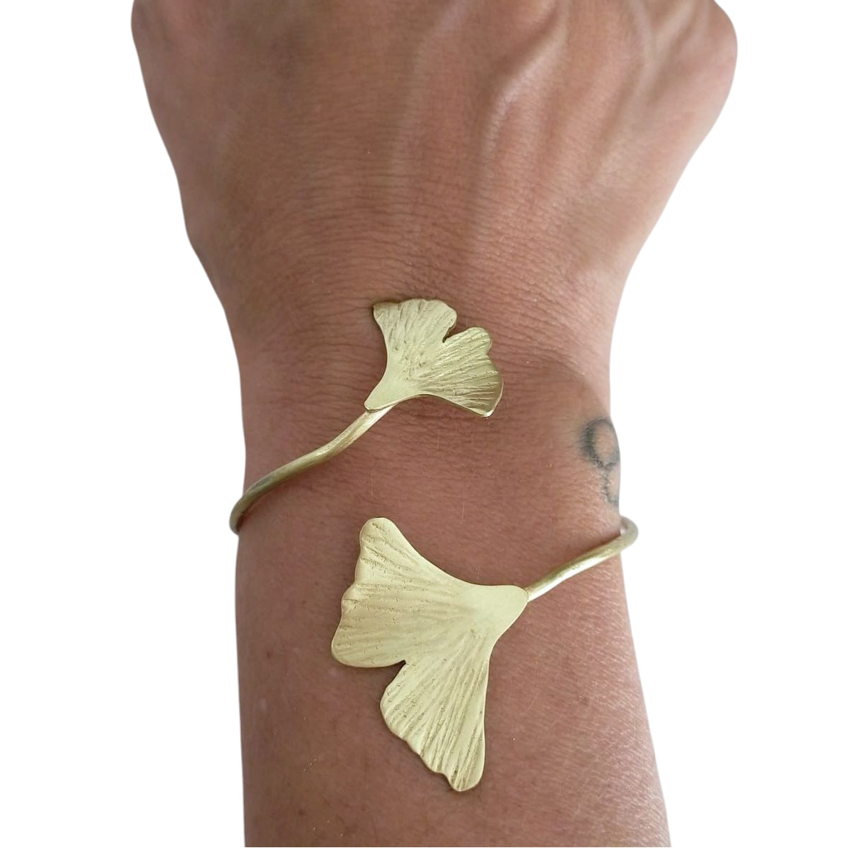 Pulsera Dos Hojas Ginkgo ajustable