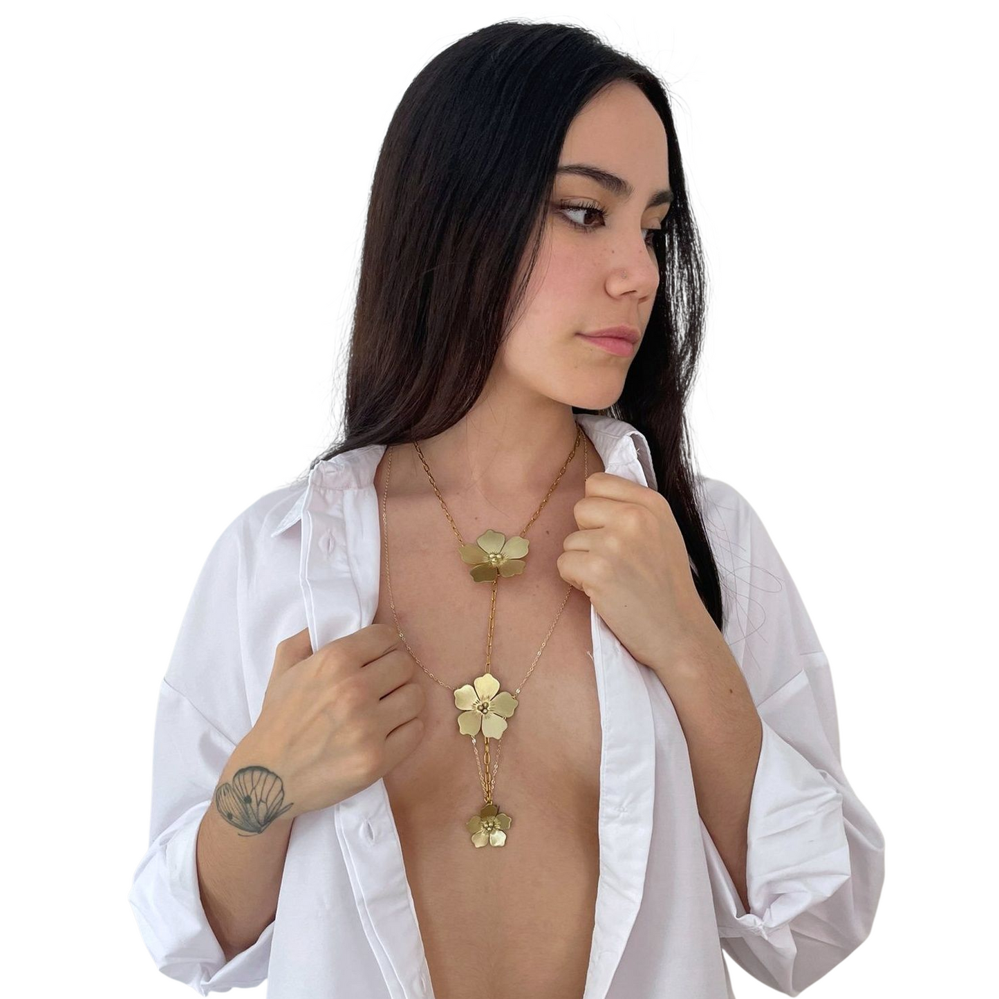 Colgante Largo Floreciendo