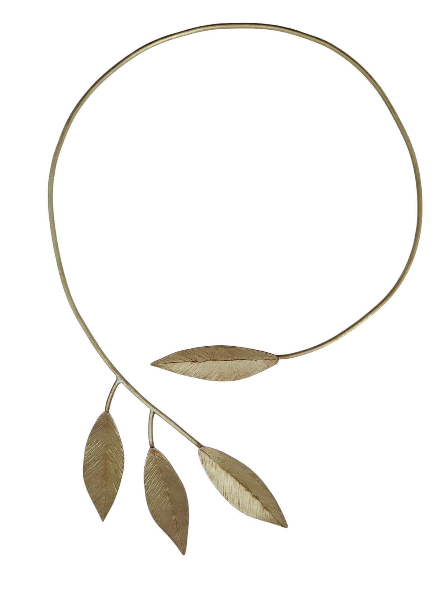 Gargantilla Rígida Cuatro Hojas Oliva