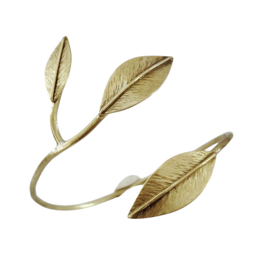 Pulsera Tres Hojas Oliva ajustable