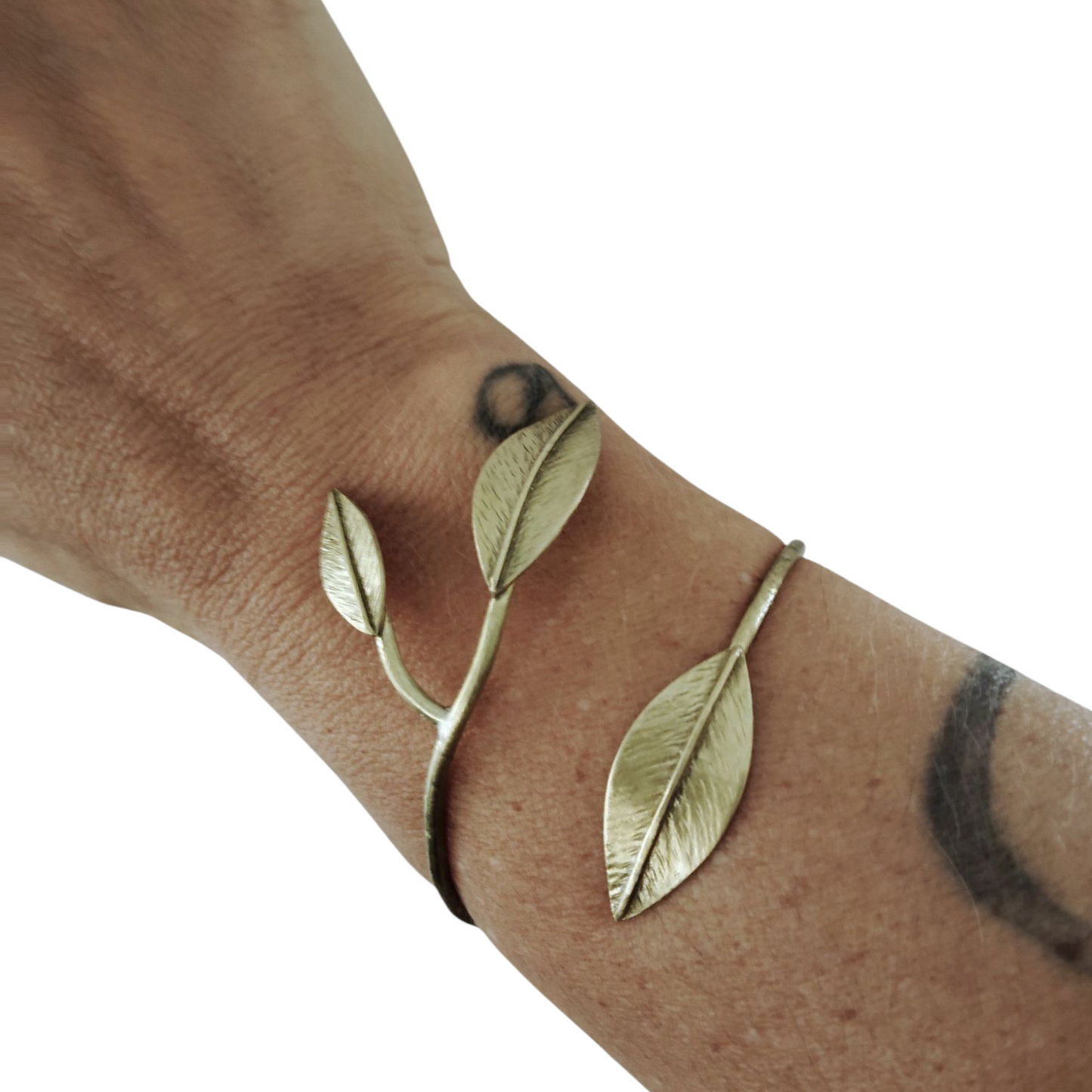 Pulsera Tres Hojas Oliva ajustable