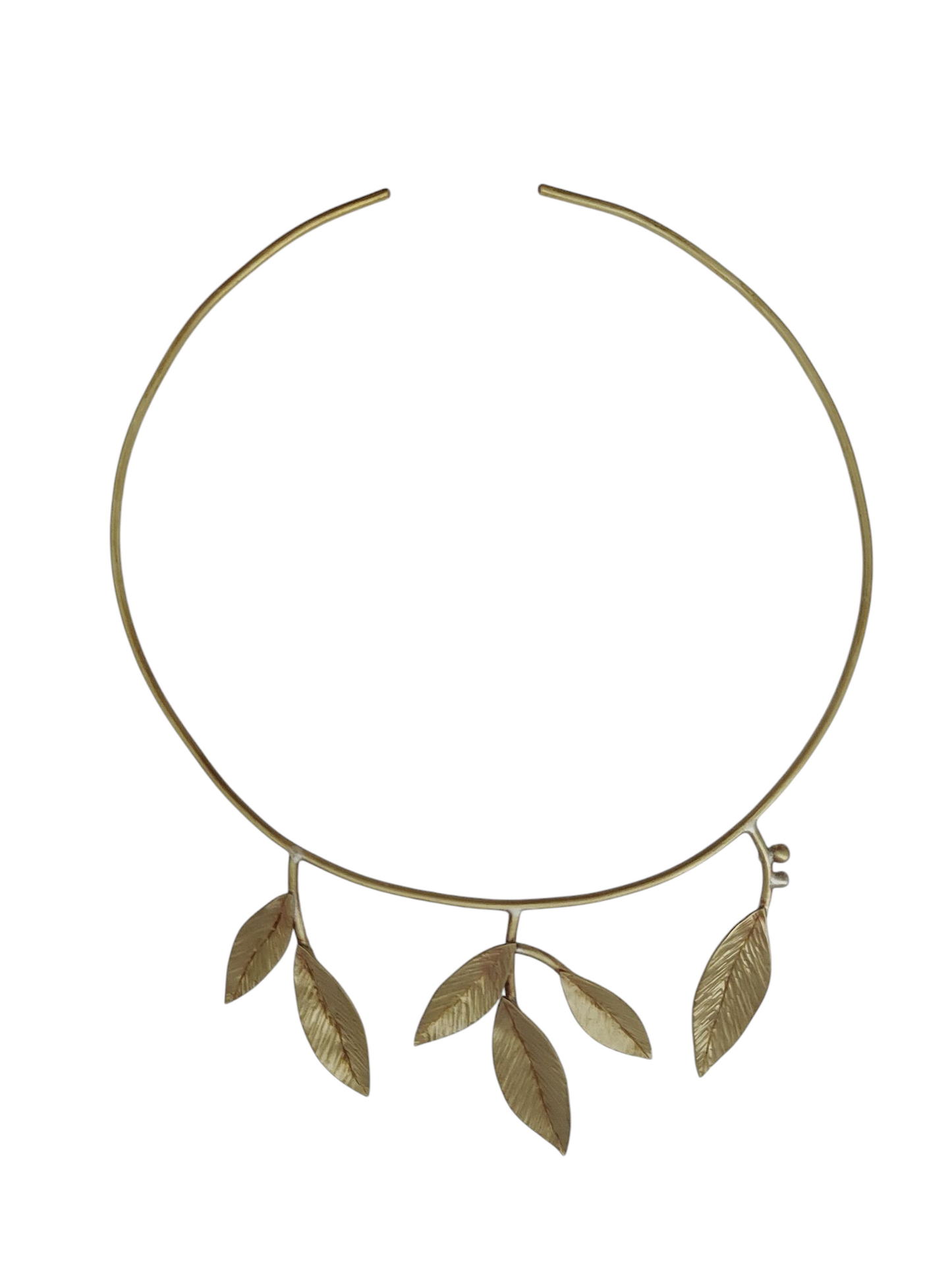 Gargantilla Rígida Seis Hojas Oliva