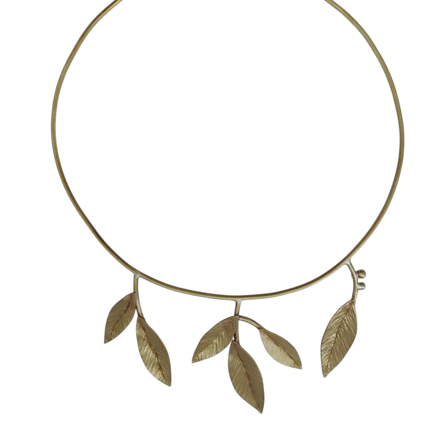 Gargantilla Rígida Seis Hojas Oliva