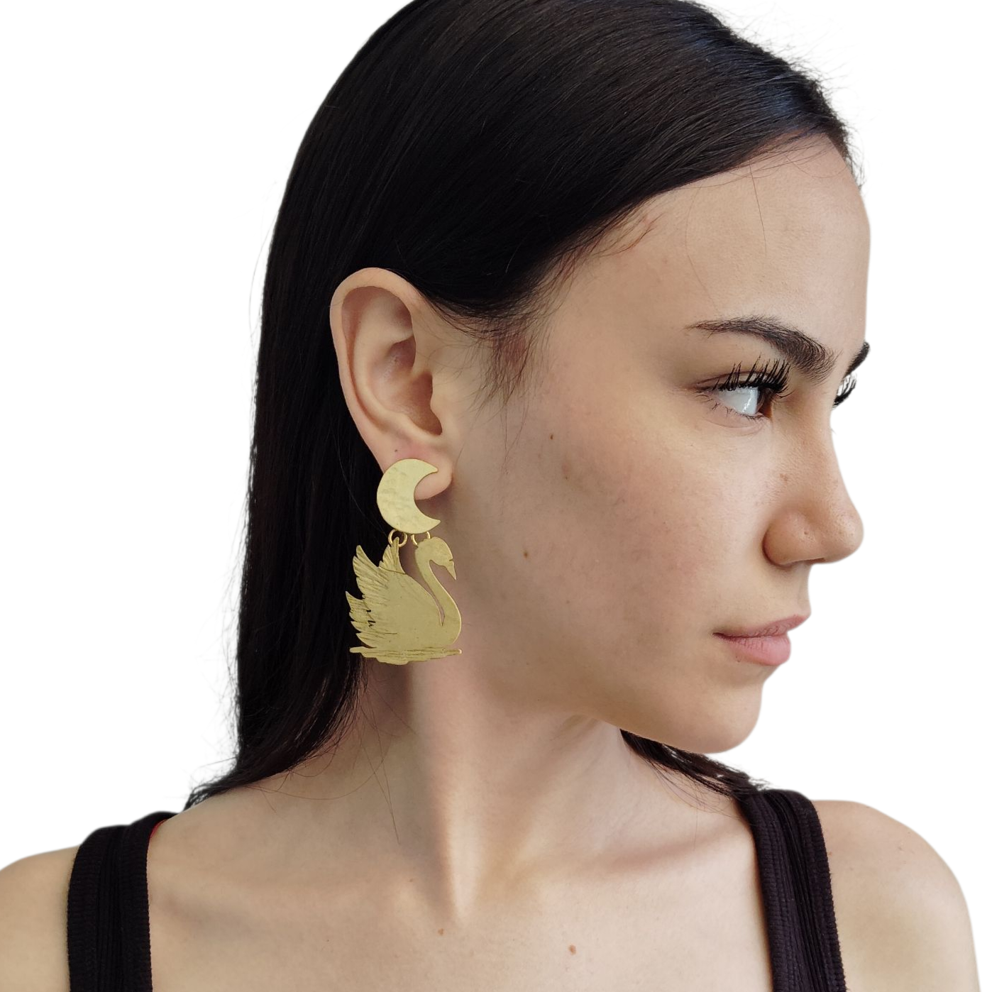 Pendientes Cisnes y Lunas