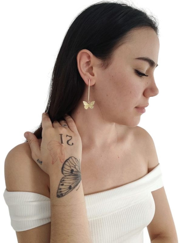 Pendientes           Mariposa en Vuelo