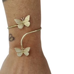 Pulsera Ajustable  Dos                  Mariposas