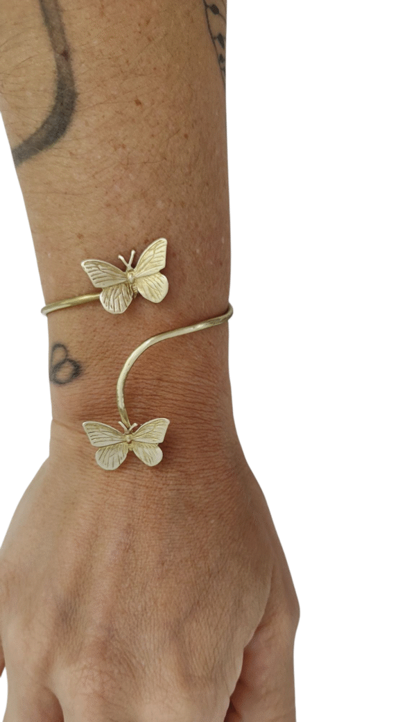 Pulsera Ajustable  Dos                  Mariposas
