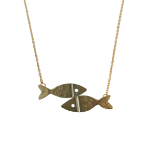 Colgante  Cadena  Ajustable   Dos Peces