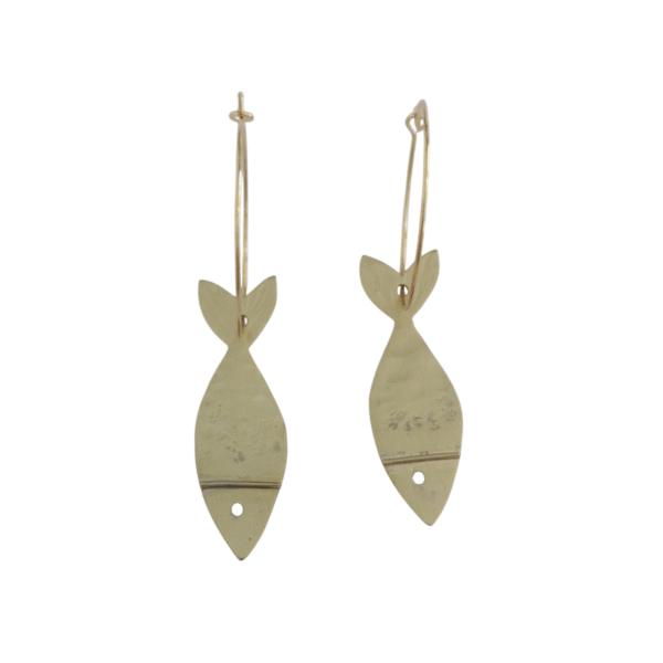 Pendientes   Argollas de   Grandes   Peces - Imagen 2