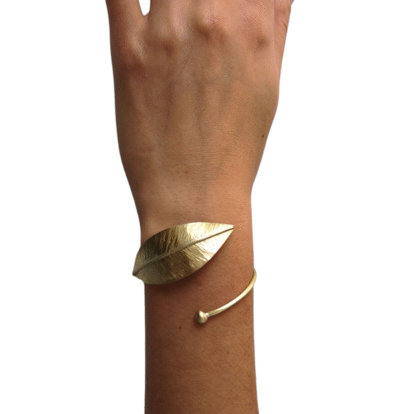 Pulsera ajustable -     Una hoja Olivo - Imagen 3