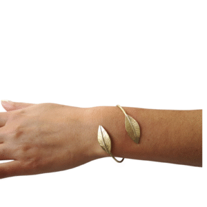 Pulsera        Ajustable dos hojas -          Olivo
