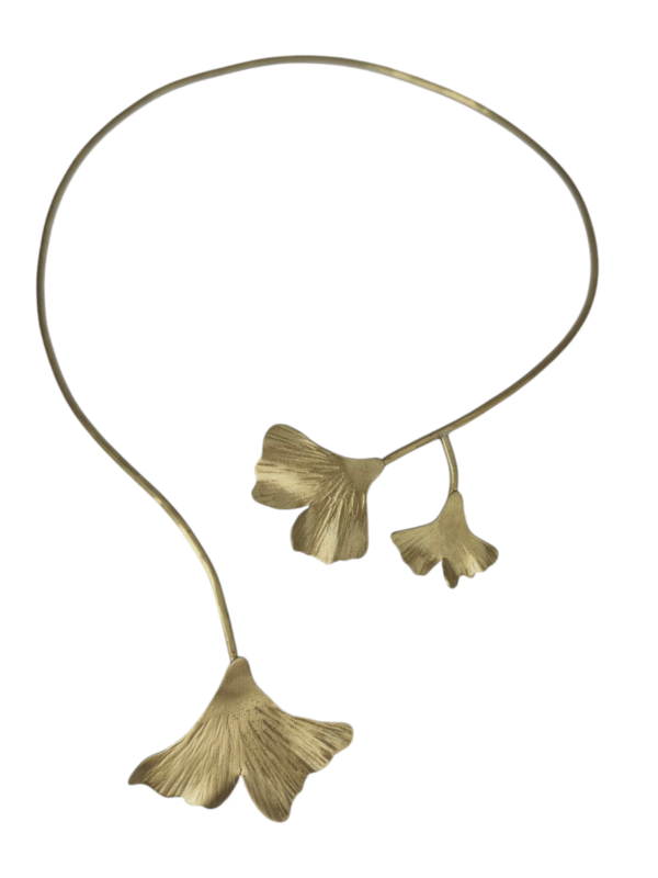 Gargantilla ajustable - inspirada en hojas de Ginkgo - Imagen 2