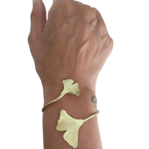 Pulsera        dos Hojas        Ginkgo