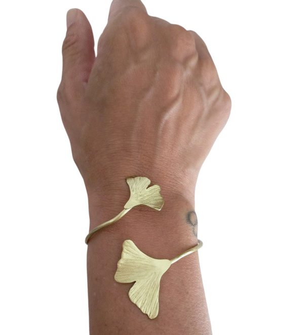 Pulsera        dos Hojas        Ginkgo