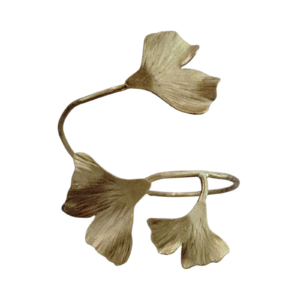 Pulsera Ajustable  Tres Hojas   Ginkgo